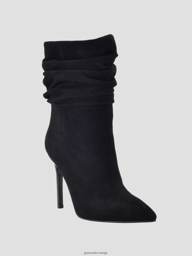 Guess backy slouch bootie svart 001 i semsket skinn svart 001 kvinner F0LJ809895