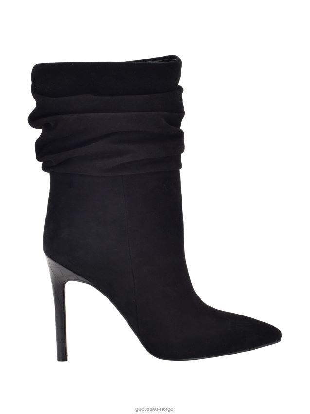Guess backy slouch bootie svart 001 i semsket skinn svart 001 kvinner F0LJ809895