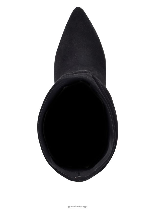 Guess backy slouch bootie svart 001 i semsket skinn svart 001 kvinner F0LJ809895