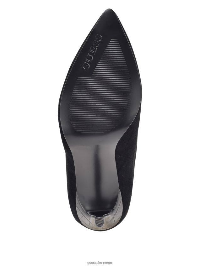 Guess backy slouch bootie svart 001 i semsket skinn svart 001 kvinner F0LJ809895