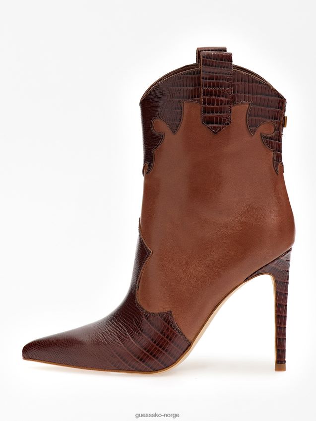 Guess beige breann ankelstøvletter i ekte skinn beige kvinner F0LJ802991