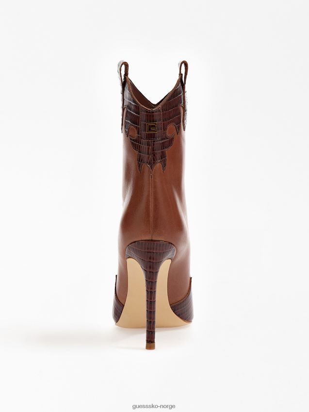 Guess beige breann ankelstøvletter i ekte skinn beige kvinner F0LJ802991