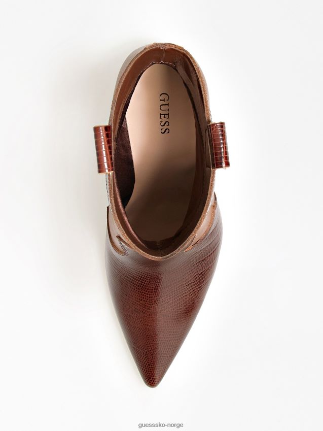 Guess beige breann ankelstøvletter i ekte skinn beige kvinner F0LJ802991