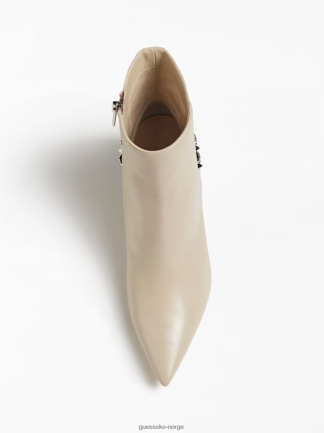 Guess beige hibah lav støvel i ekte skinn beige kvinner F0LJ803813