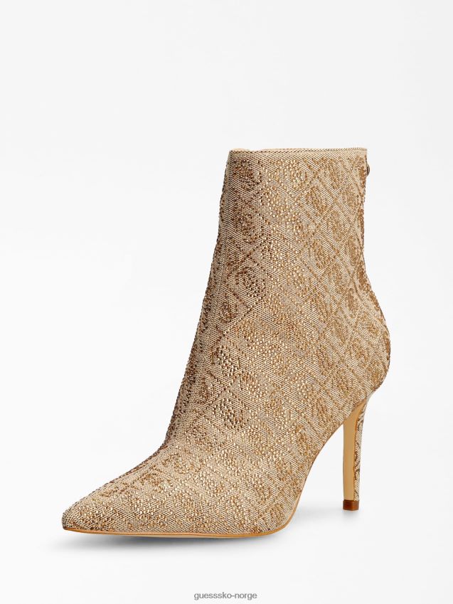 Guess beige rhinestone dafina ankelstøvel beige kvinner F0LJ805513