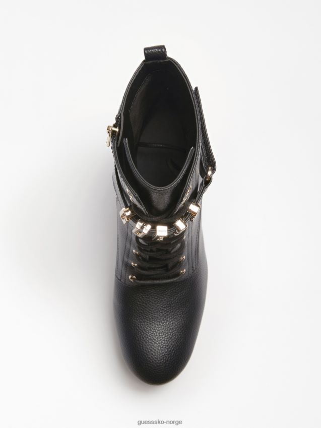 Guess biola logo sjarm ankelstøvel svart svart kvinner F0LJ805526