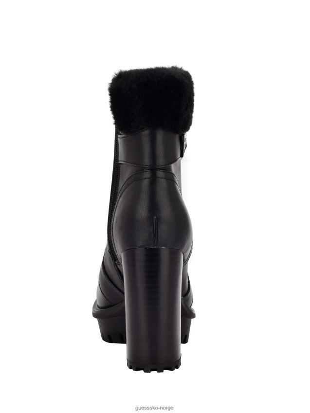 Guess black1 emmales trimstøvler med faux-shealing svart 1 kvinner F0LJ807465