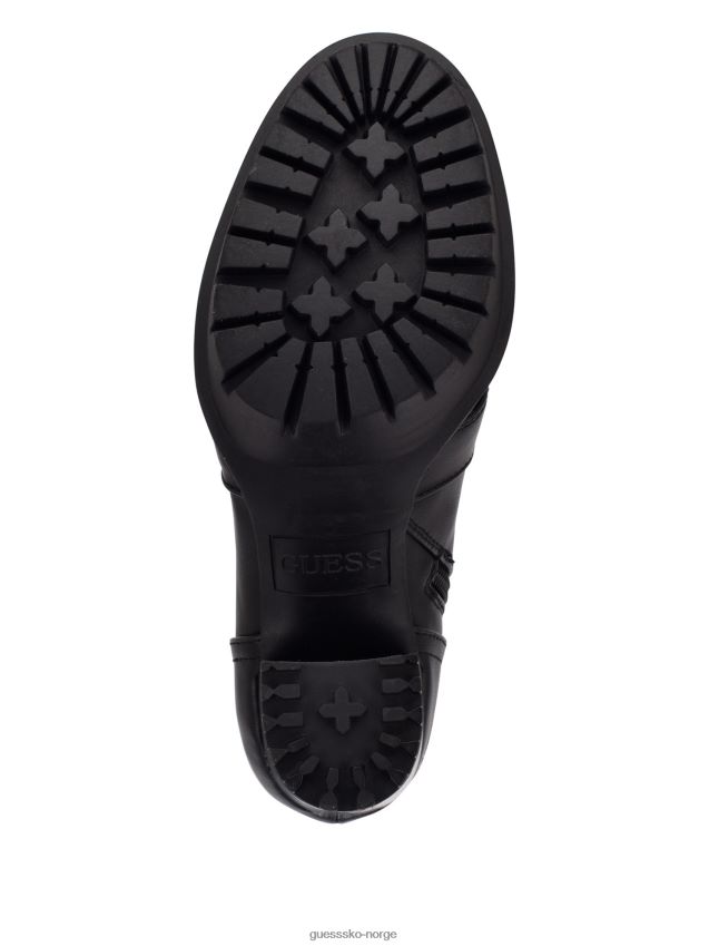 Guess black1 emmales trimstøvler med faux-shealing svart 1 kvinner F0LJ807465
