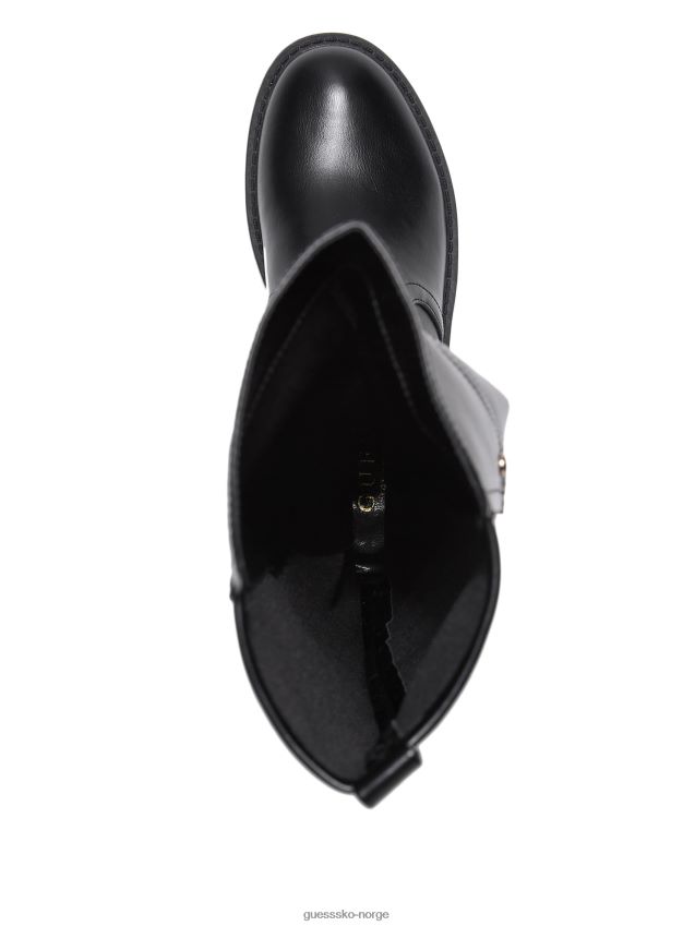 Guess black1 høye snøretøvler svart 1 kvinner F0LJ807438