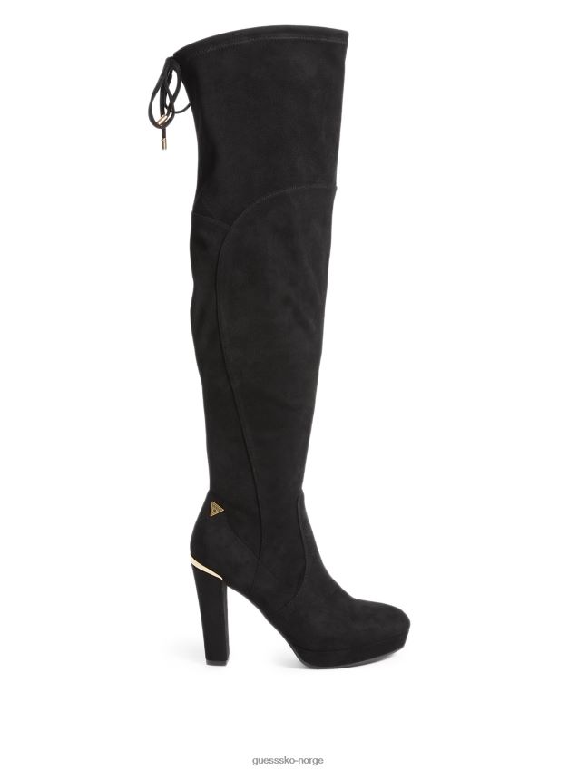 Guess black1 ladawn over-the-knee støvler svart 1 kvinner F0LJ807477