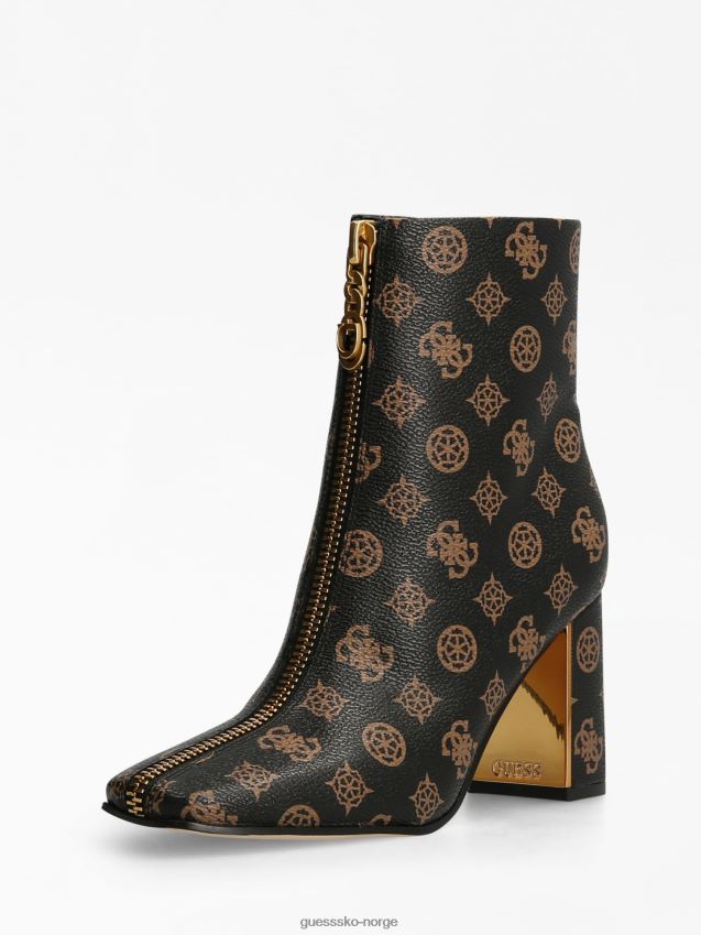 Guess brun ellese 4g peon logo bootie brun kvinner F0LJ806278