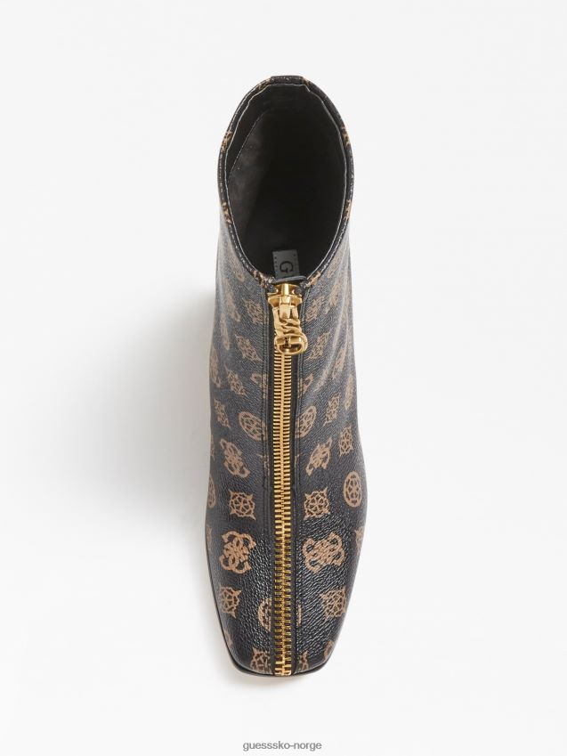 Guess brun ellese 4g peon logo bootie brun kvinner F0LJ806278