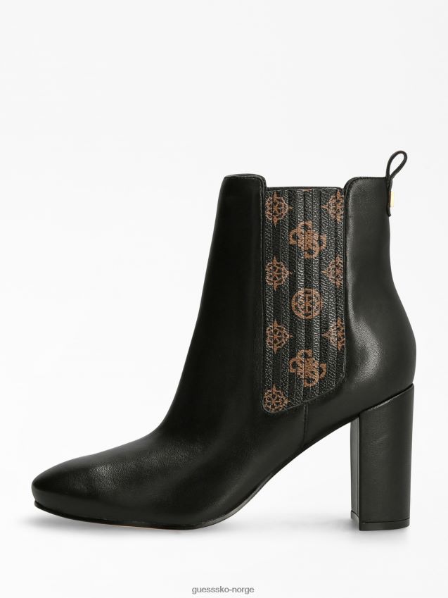 Guess brun kaelyn bootie i ekte skinn brun kvinner F0LJ805600