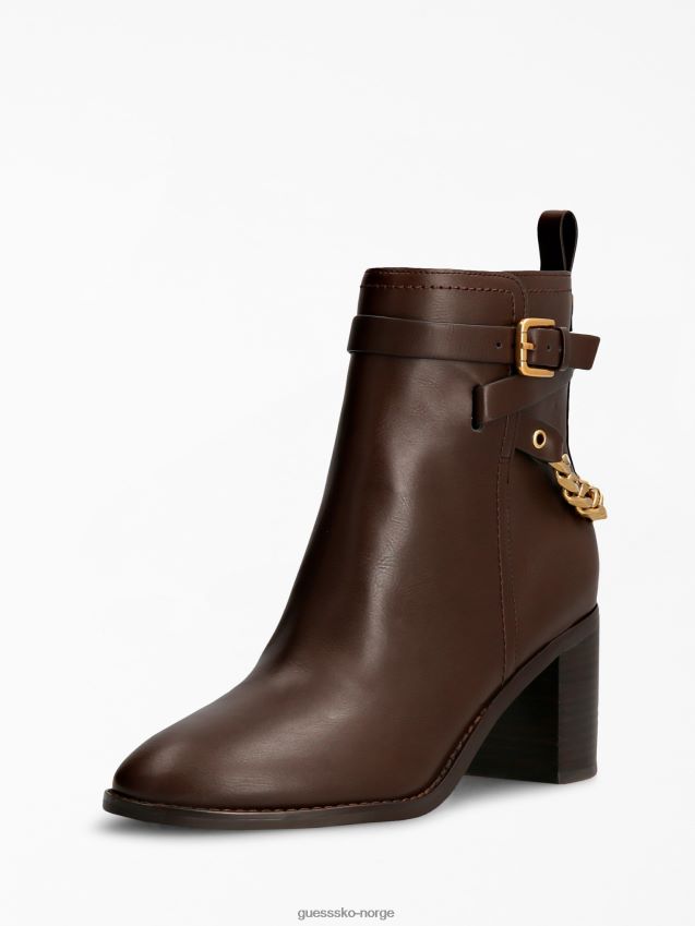Guess brun kalili kjede bootie brun kvinner F0LJ806332