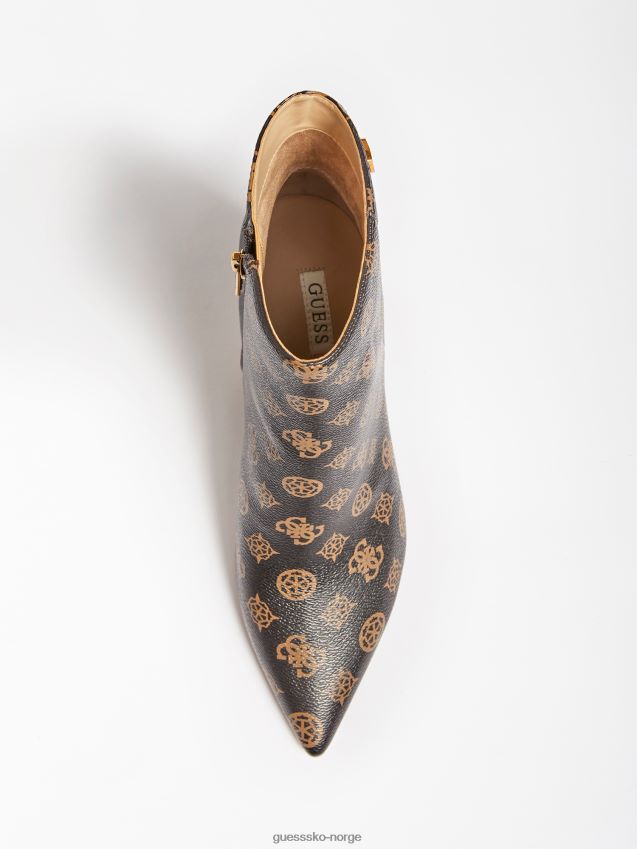 Guess brun maisy 4g peon logo ankelstøvel brun kvinner F0LJ806402