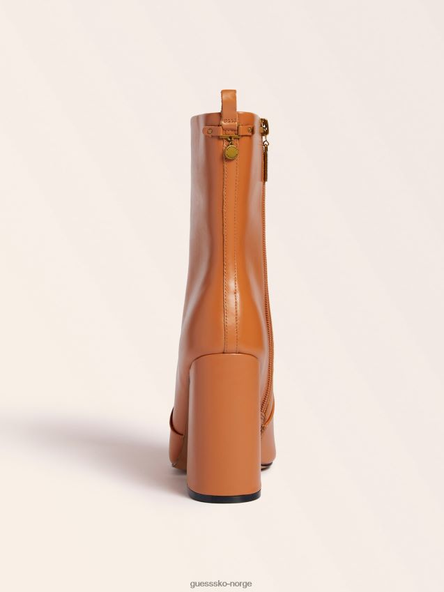 Guess brun marciano ankelstøvlett i ekte skinn brun kvinner F0LJ806055