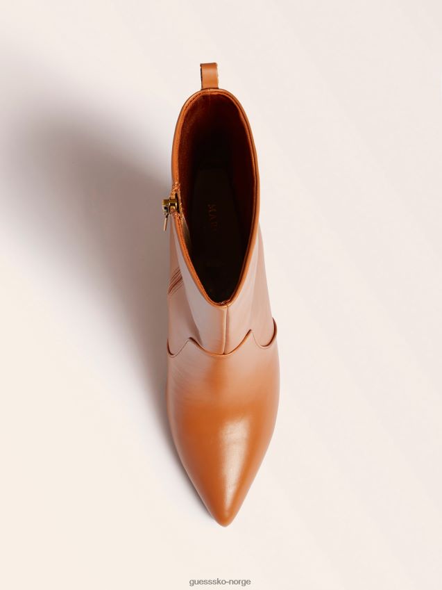 Guess brun marciano ankelstøvlett i ekte skinn brun kvinner F0LJ806055