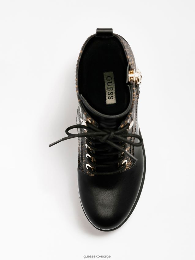 Guess cabra 4g logo kampstøvel brun brun kvinner F0LJ805502