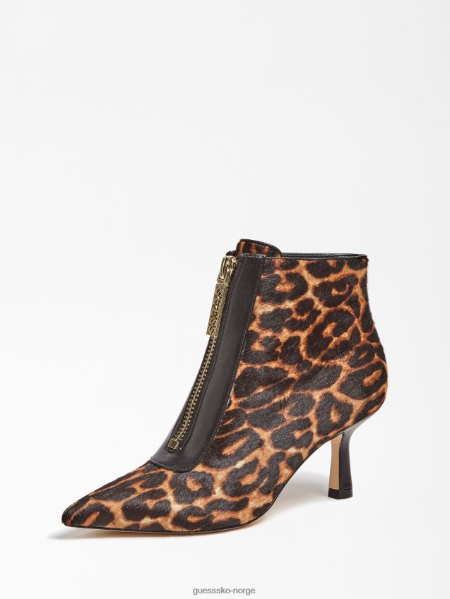 Guess darbi ankelstøvlett i ekte skinn animalier dyrere kvinner F0LJ806769