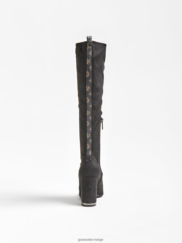 Guess darlene støvel svart i semsket utseende svart kvinner F0LJ805885