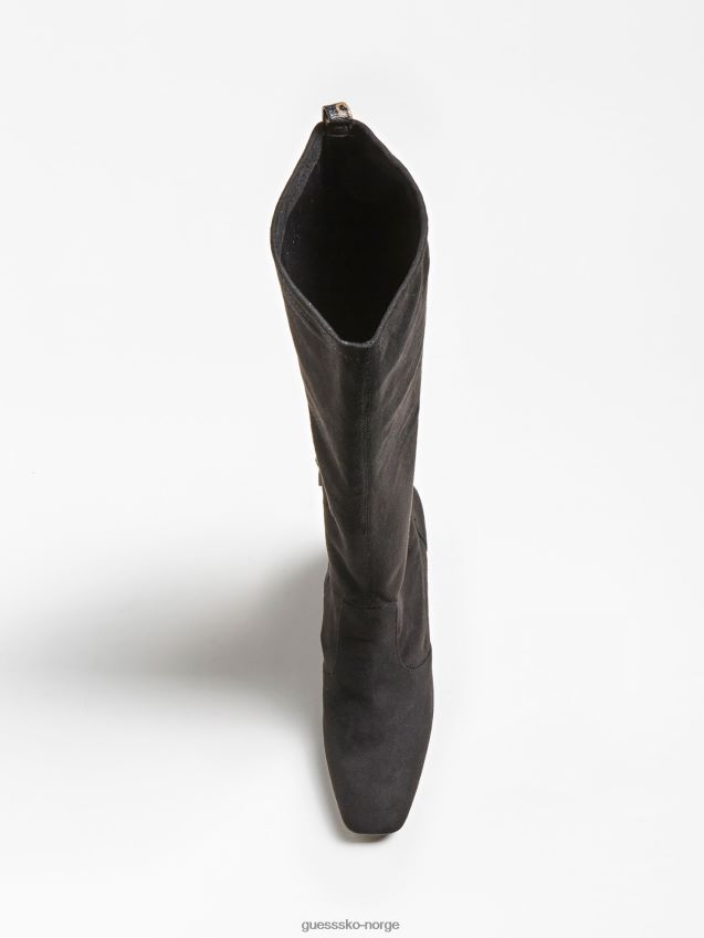 Guess darlene støvel svart i semsket utseende svart kvinner F0LJ805885