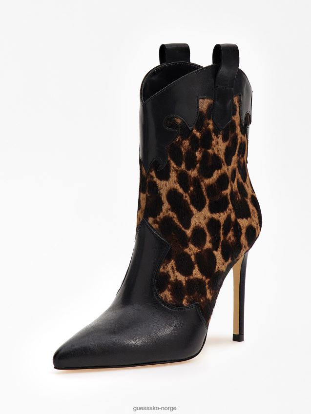 Guess ekte skinn breann ankelstøvletter animalier dyrere kvinner F0LJ803528
