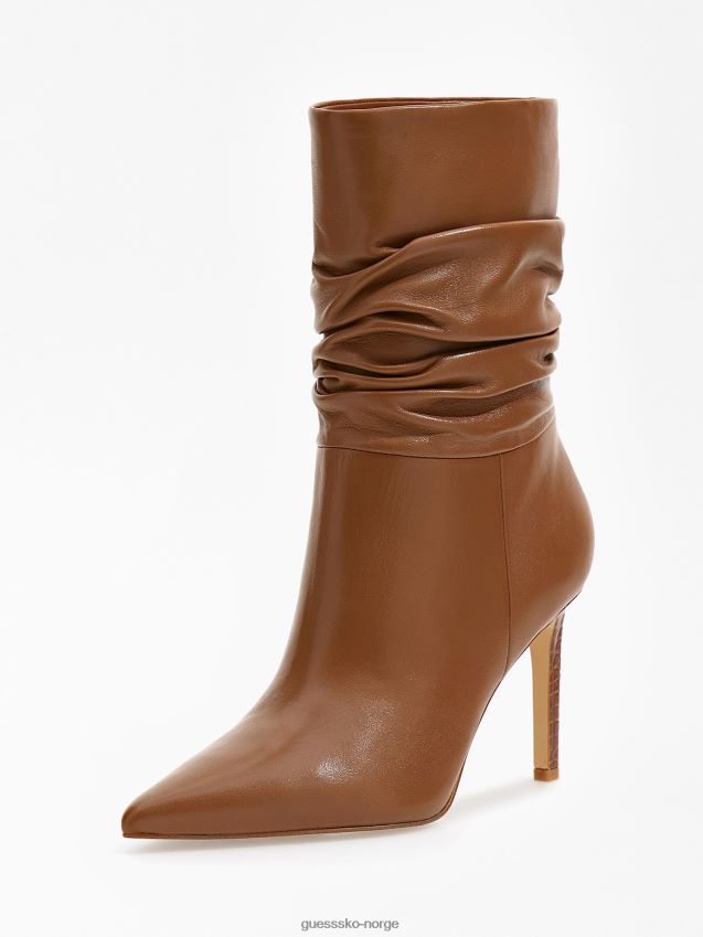 Guess ekte skinn dabbi ankelstøvletter brune brun kvinner F0LJ805514