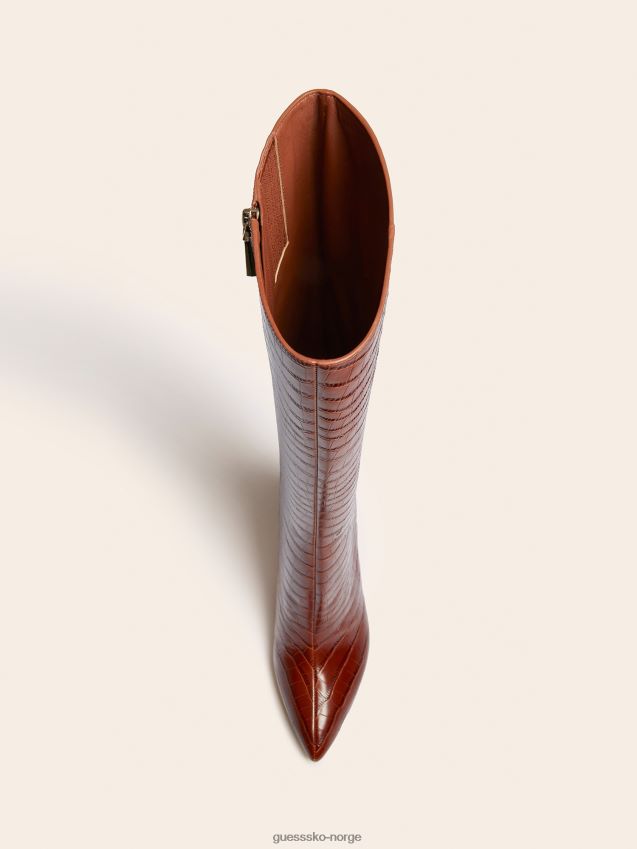 Guess ekte skinn marciano lave støvler brun brun kvinner F0LJ803810