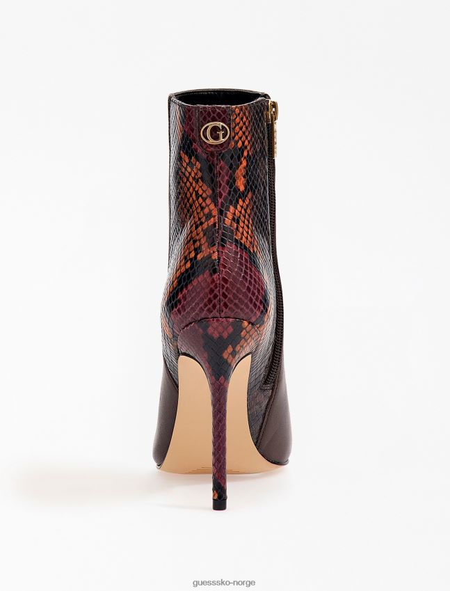 Guess ekte skinn reddi ankelstøvletter brune brun kvinner F0LJ803416