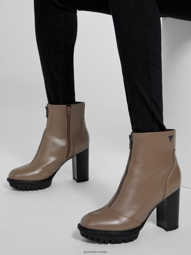 Guess emberly glidelås støvletter taupe taupe kvinner F0LJ807524