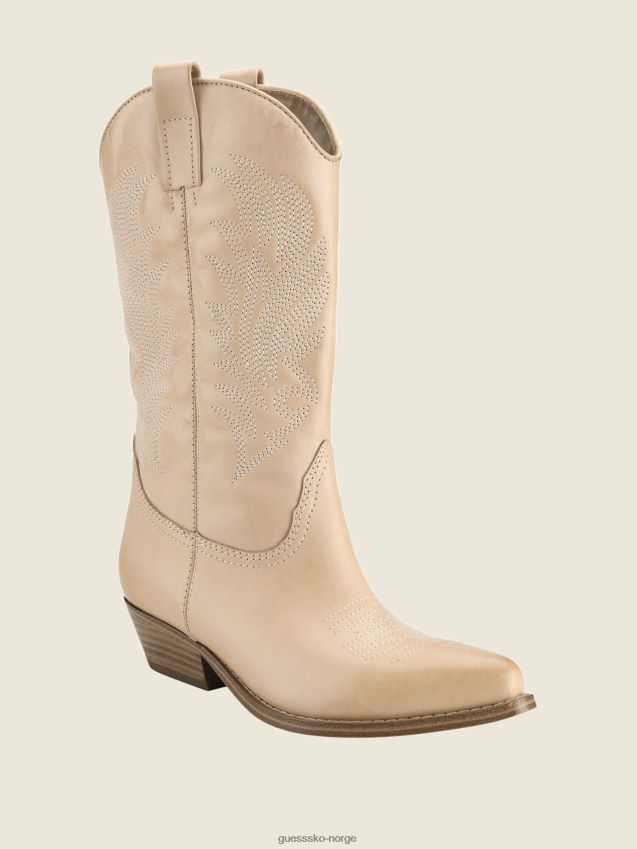 Guess gallen cowgirl boots medium natural 101 middels naturlig 101 kvinner F0LJ8010013
