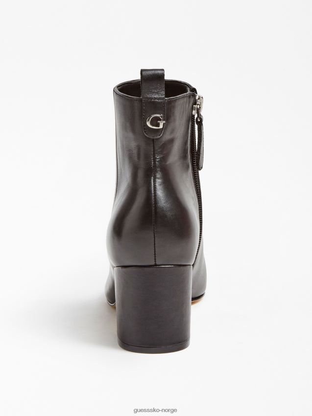 Guess gelé ankelstøvlett i ekte skinn svart svart kvinner F0LJ806776