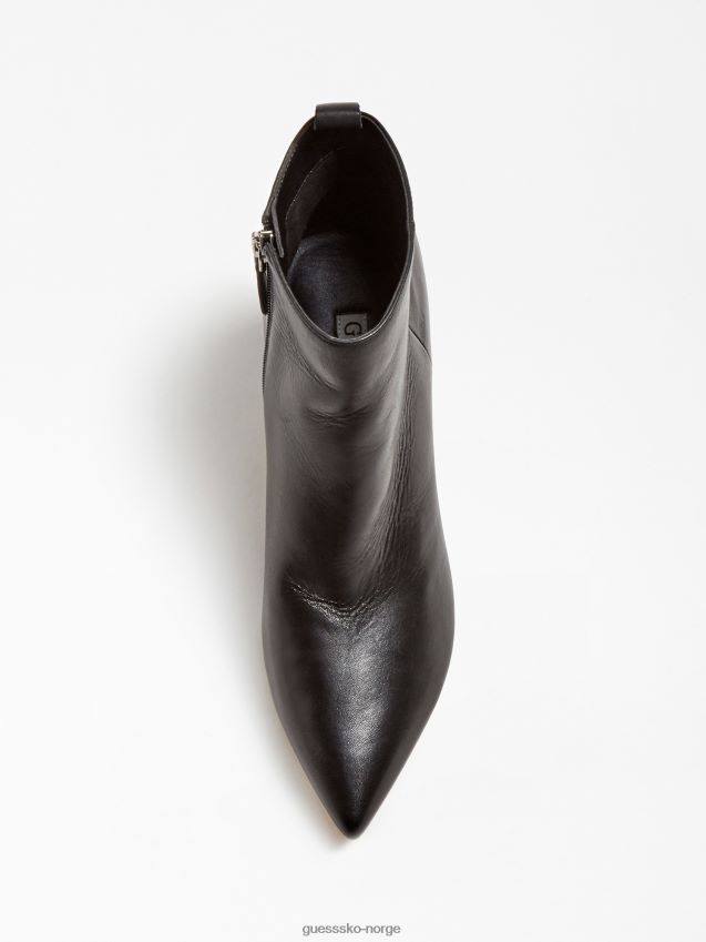Guess gelé ankelstøvlett i ekte skinn svart svart kvinner F0LJ806776