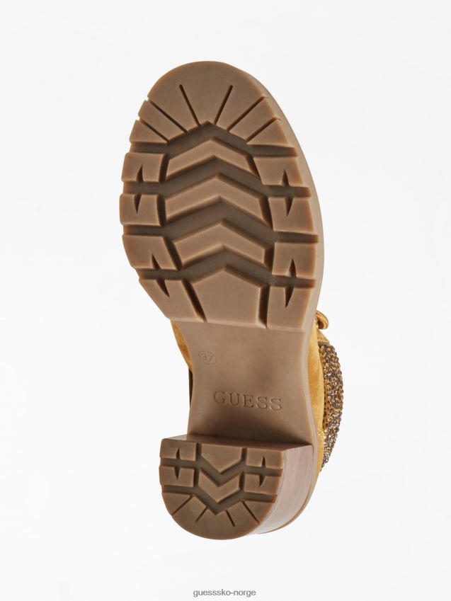 Guess gelyn ankelstøvel i ekte skinn brun brun kvinner F0LJ806123