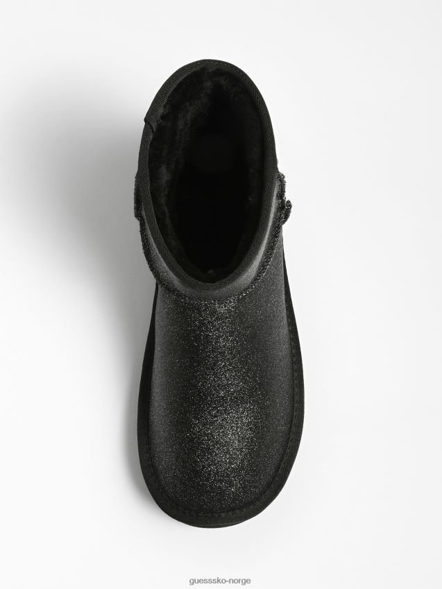 Guess glitrende luna lave støvler svart svart kvinner F0LJ803080