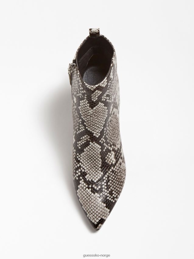 Guess grå ankelstøvlett med gele python-trykk grå kvinner F0LJ806753