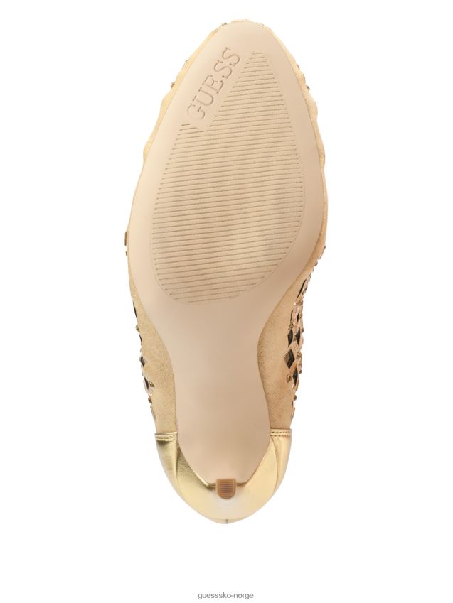 Guess gull randir rhinestone metallic støvletter i bur gull kvinner F0LJ809902