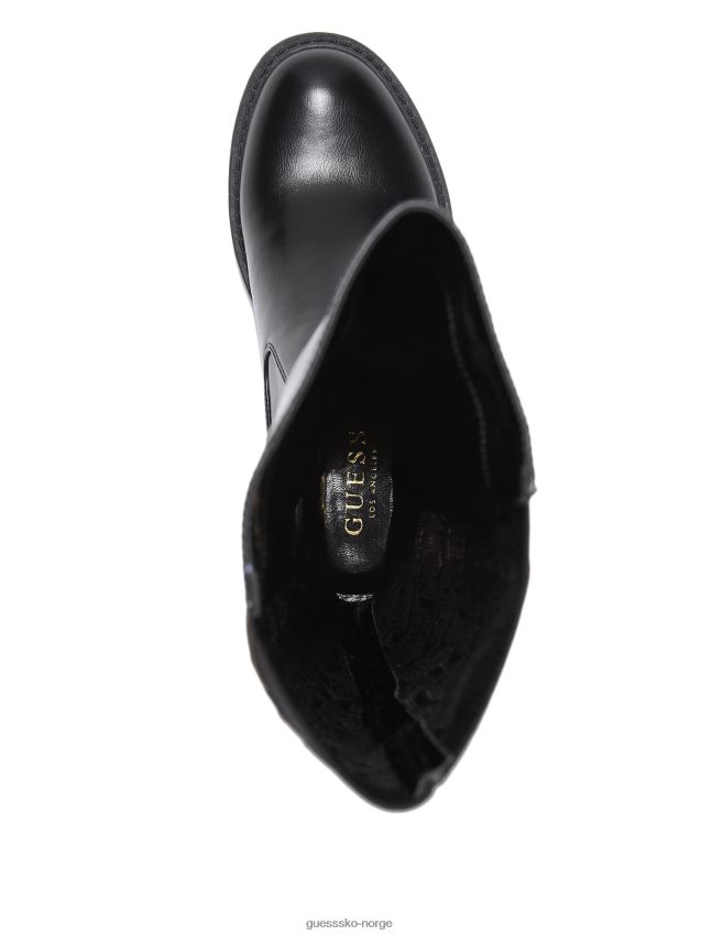 Guess høye logostøvler svart1 svart 1 kvinner F0LJ807457