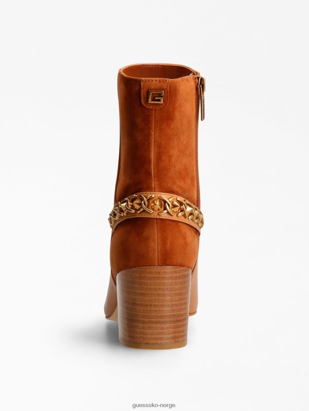 Guess hibah lav støvel i ekte skinn brun brun kvinner F0LJ803598
