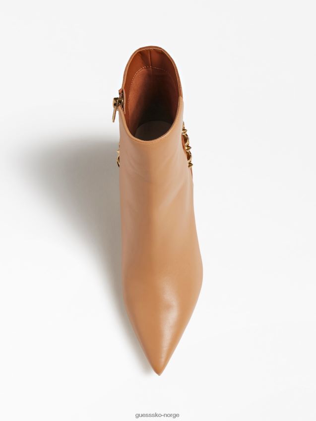 Guess hibah lav støvel i ekte skinn brun brun kvinner F0LJ803598