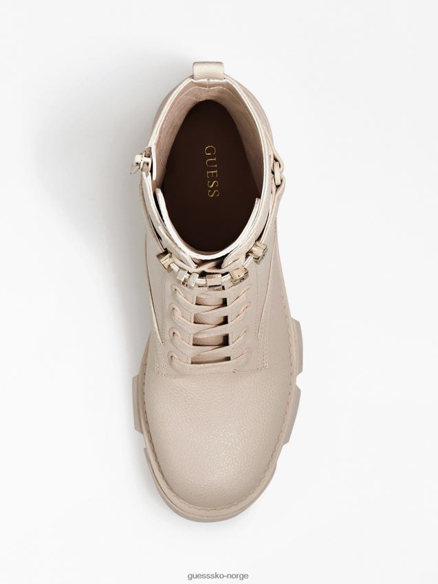 Guess hvite kampstøvler med multi madox-bokstaver hvit multi kvinner F0LJ805525