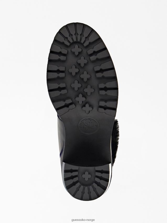 Guess imitert pels galway lave støvler svart svart kvinner F0LJ803537