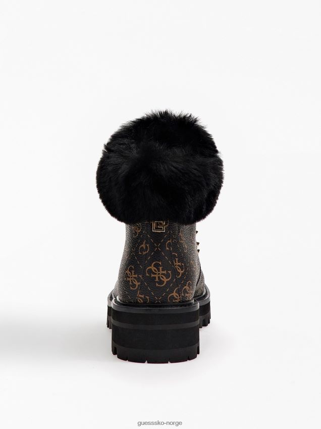 Guess issa 4g logo lave støvler brun brun kvinner F0LJ803770