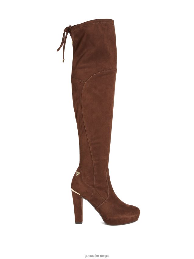 Guess mørkebrune ladawn over-the-knee støvler mørkebrun kvinner F0LJ807498