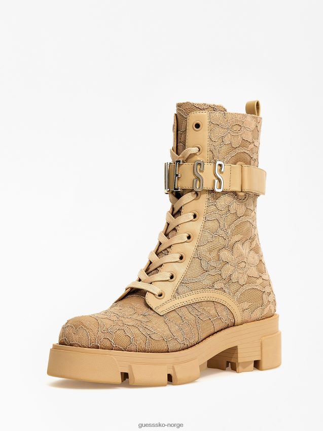 Guess madox blonder ankelstøvlett beige beige kvinner F0LJ805553