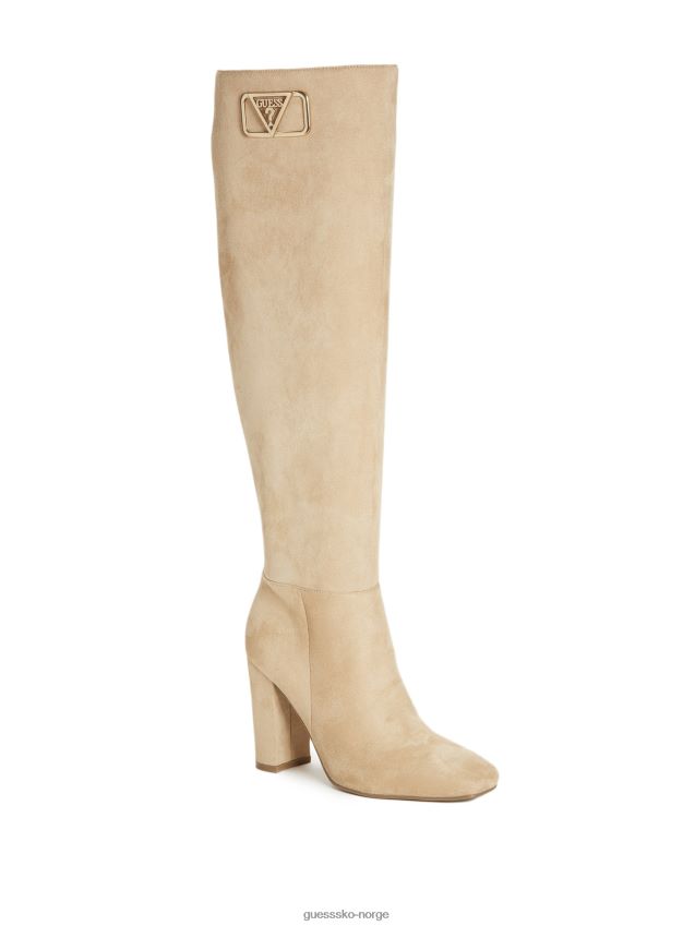 Guess maizey hælkjole boots light natural lys naturlig kvinner F0LJ807550