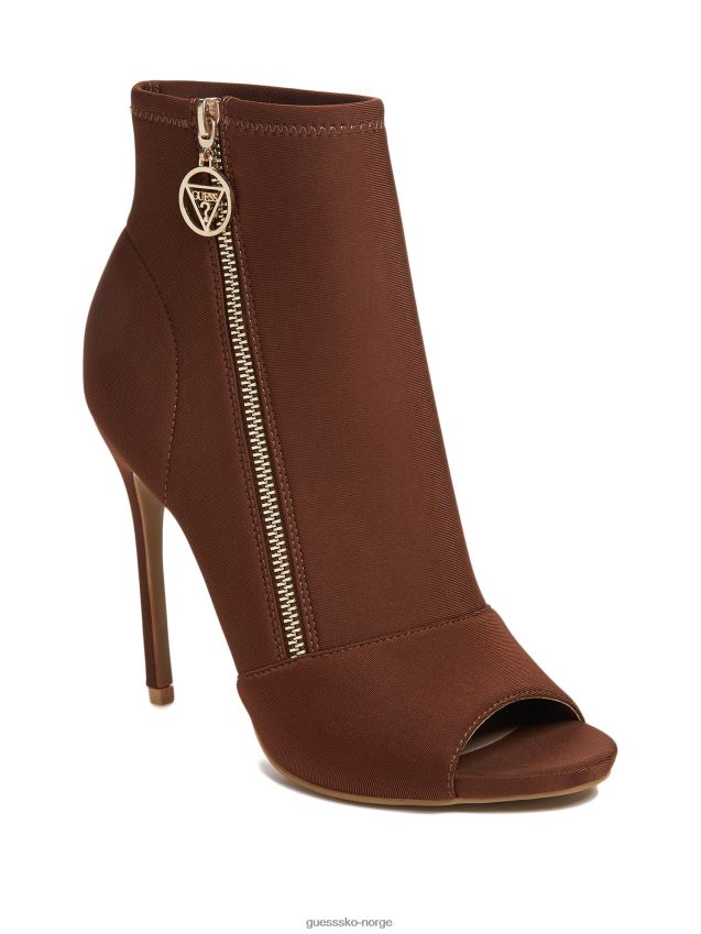 Guess monika stiletto booties sjokolade sjokolade kvinner F0LJ807502