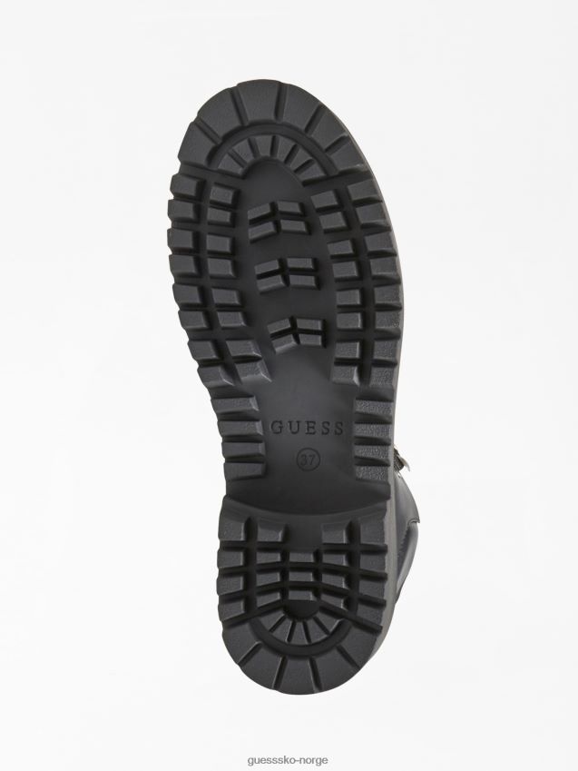 Guess oralee snørestøvel svart svart kvinner F0LJ805733