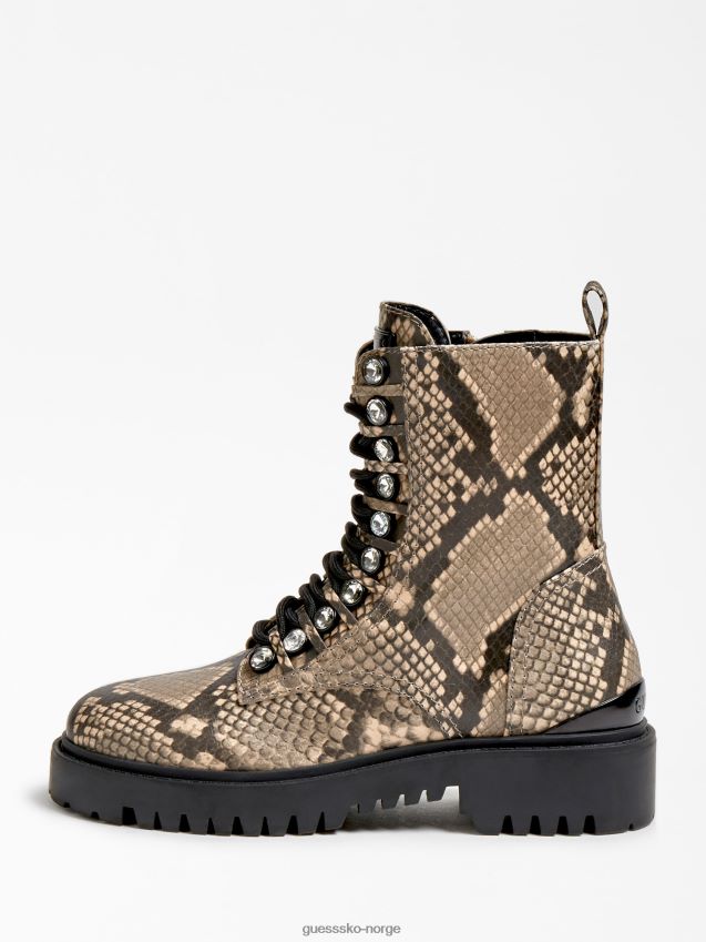 Guess oxana kampstøvel grå multi grå multi kvinner F0LJ805946