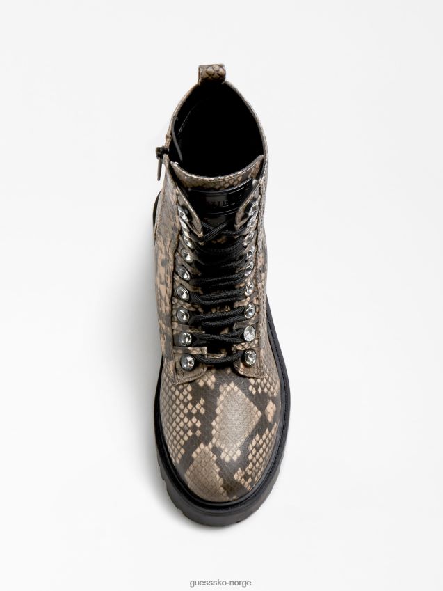 Guess oxana kampstøvel grå multi grå multi kvinner F0LJ805946